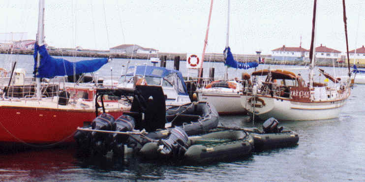 St. Pierre and black boats!